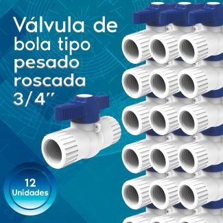 Válvula Pesada Roscada 3/4"
